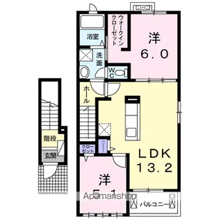 サニーレジデンスⅦ【2階】の間取り