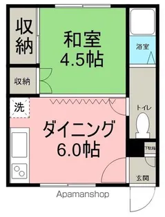 北海道網走市駒場南3丁目【アパート】の間取り