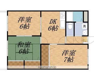 セシボン北澤【3B号室】の間取り