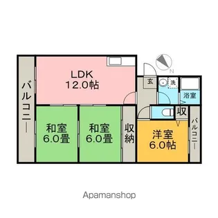 ローヤル南福岡【2階】の間取り