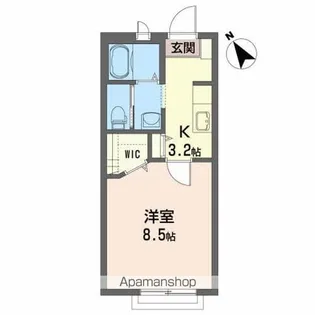 リバーサイドキタカミ【2階】の間取り