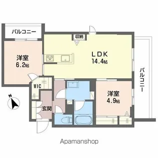 シャーメゾンワイズベル【3階】の間取り