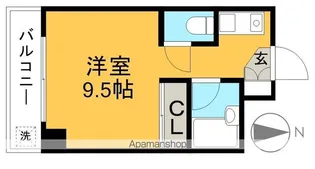 1Rの間取り画像