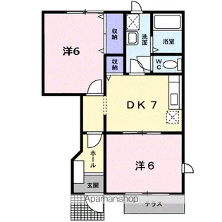 カーサ・シューレΒ【1階】の間取り