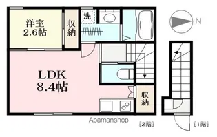 BELLE FORET栗森【201号室】の間取り