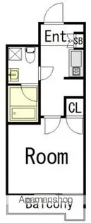 ヒルス大栄【505号室】の間取り