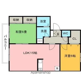 シャルム高松Ⅱ【2階】の間取り