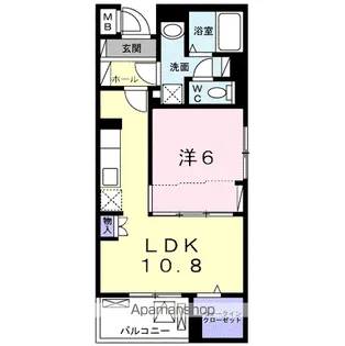 コントレイル【4階】の間取り