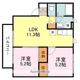 ファイン横尾【2階】の間取り
