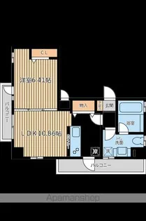 CITY SPIRE 上池台【5階】の間取り