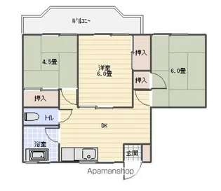 コーポ春貝地【3階】の間取り