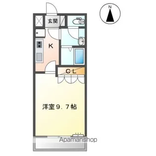 グリーン ヒルズ B【1階】の間取り