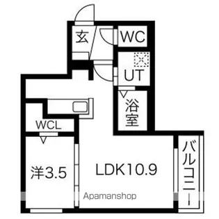SELECCAO南郷(セレソン南郷)【3階】の間取り