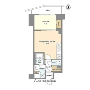 コンフォリア竹ノ塚イースト【8階】の間取り