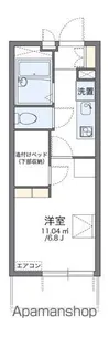 レオパレスアーバンコート熱田【305号室】の間取り