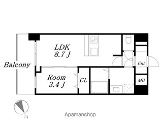 アドバンス名古屋シュテルン【11階】の間取り