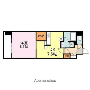 フラットリア春日【4階】の間取り