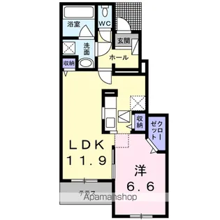 ひまわりⅠ【1階】の間取り