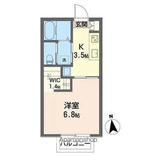 プリーマK【2階】の間取り