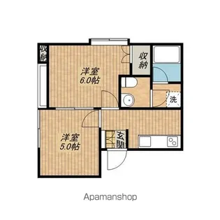 ウエストレイク【2階】の間取り
