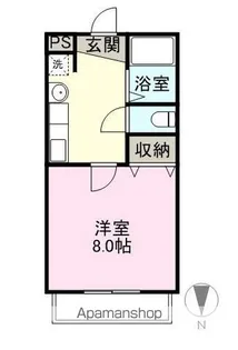 パールマンションⅢ【2階】の間取り