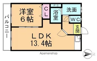 セントラルパビリオン【3階】の間取り