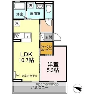 DーROOMアベタテ【2階】の間取り
