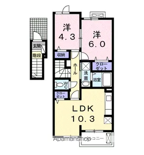FRAISE【2階】の間取り