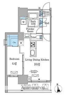 ミリアレジデンス新宿御苑【12階】の間取り