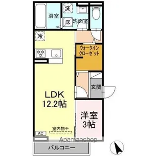 レスポワール【101号室】の間取り