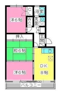 レジデンス宮原【4階】の間取り