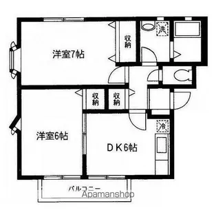 セラ岡村【A201号室】の間取り