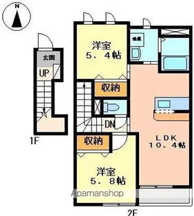 リアン大畑【2階】の間取り
