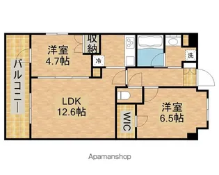 オーチャード【13階】の間取り