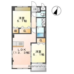 A・グランドパレス【1階】の間取り