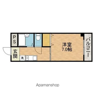サンティー天川【2階】の間取り