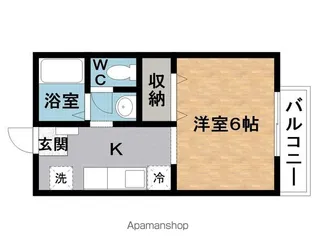 アーバン松井D【1階】の間取り