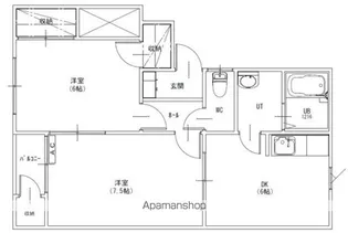 レフィナードB【201号室】の間取り