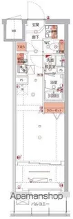ハーモニーレジデンスパレスフロント【1階】の間取り
