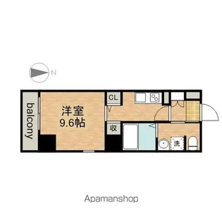 グレーシアコート金山【8階】の間取り