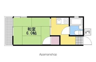 コーポ大島【202号室】の間取り