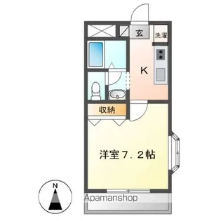 SUN MALL・M【101号室】の間取り