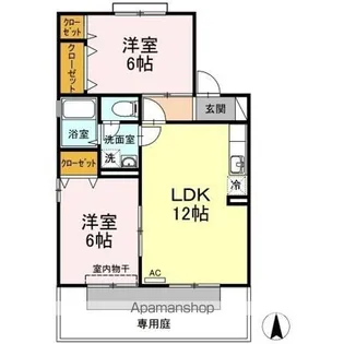 エスポワール34 E棟【1階】の間取り