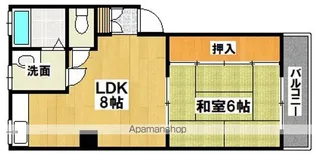墨江朝日マンション【2階】の間取り
