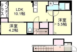 メゾン・ド・コローレ【2階】の間取り