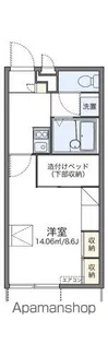 レオパレス浜野【1階】の間取り