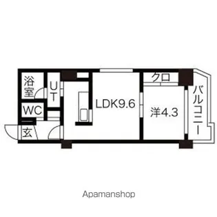 スカイパレスN18【9階】の間取り