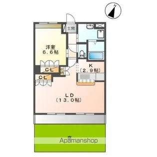 ルミナスハイムA【1階】の間取り