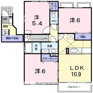 ヴェルファーレ【2階】の間取り