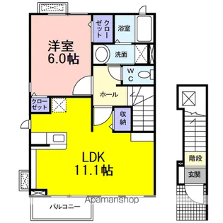 レジデンス安養寺【2階】の間取り